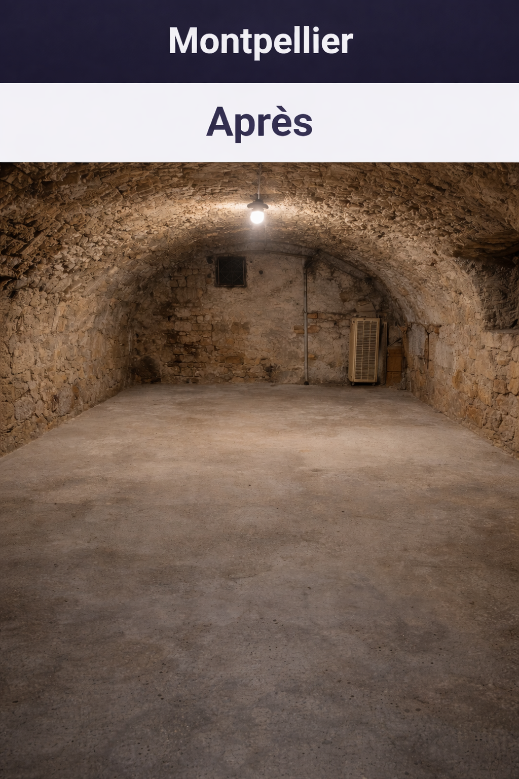 cave vide après débarras montpellier