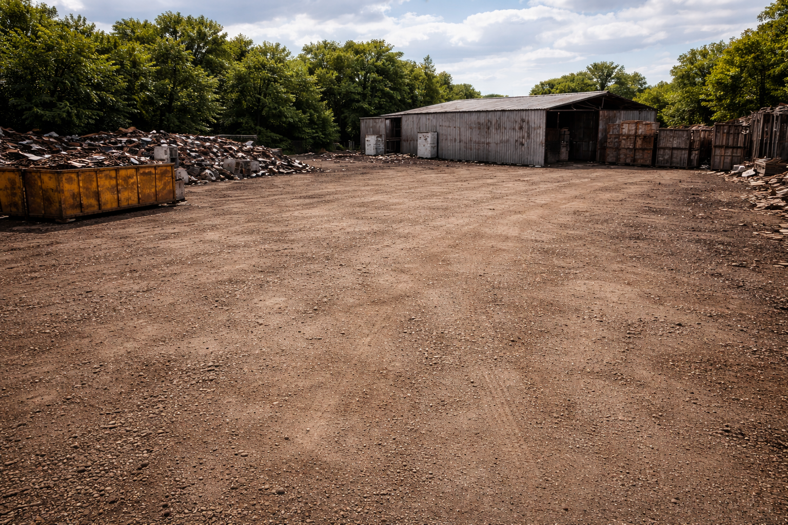 Terrain propre après récupération ferraille à Montpellier